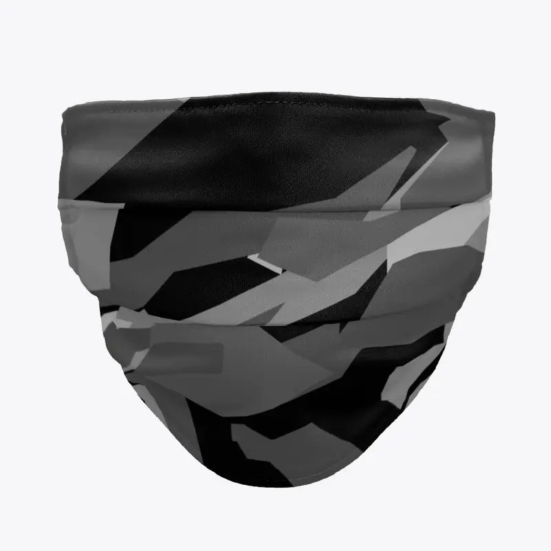 Dark Camo Face Mask